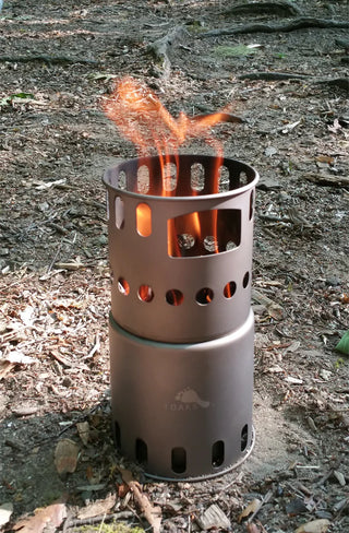 Toaks Titanium Backpacking Wood Burning Stove